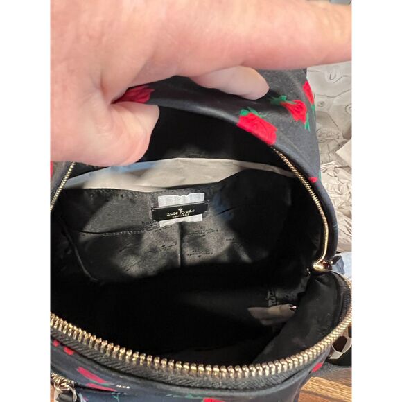 Kate Spade Chelsea Rose Toss Printed Medium Backpack NWT w/ tags rose print - Picture 5 of 9